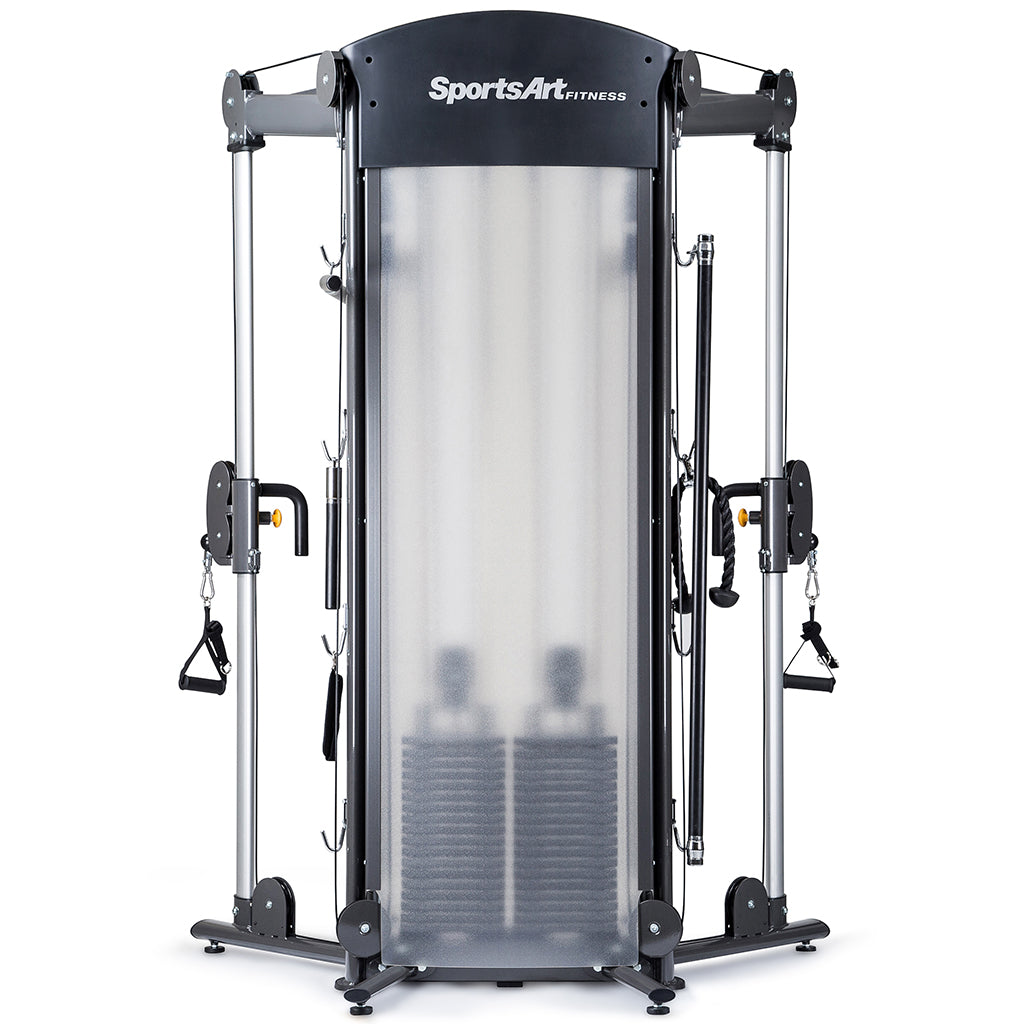 Stack Trainer Racing SportsArt DS972 Status Series Dual Stack Functional Trainer ...