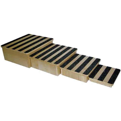 TheraKIT Nestable Timber Footstool Exercise Steps Set 4