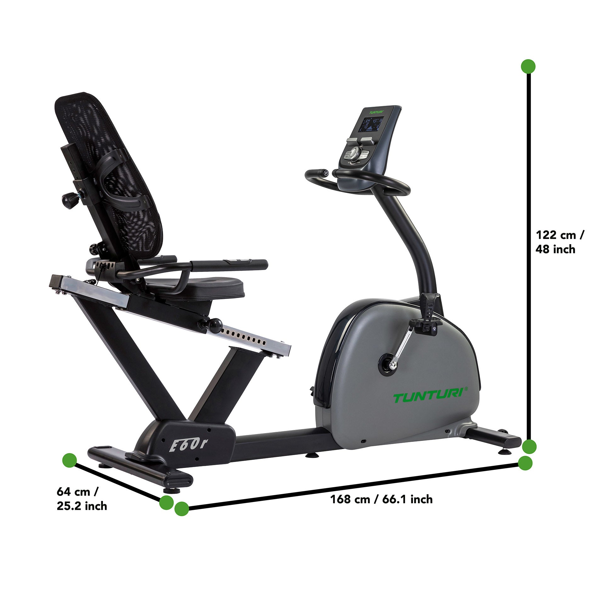 Tunturi E60R Recumbent Ergometer Cycle Performance Series