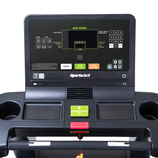 SportsArt G690 ECO-POWR Status Series Verde Treadmill